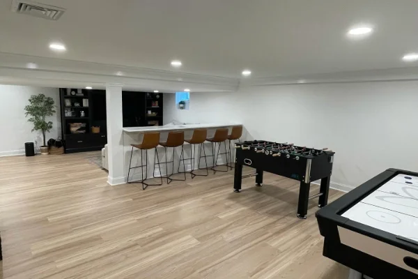 Custom basement remodeling by StoneBridge Renovations in Chester County, PA