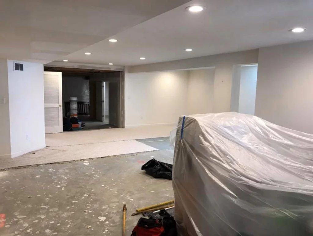 Basement Finishing - Before - StoneBridge Renovations